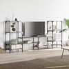 vidaXL Meuble TV sonoma gris 206,5x28,5x95 cm bois d'ing&eacute;nierie