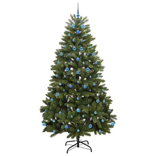vidaXL Sapin de Noël artificiel avec 300 LED Vert 240 cm PVC et métal