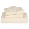 vidaXL Serviettes de bain FROGN 4 pcs crème 100x150 cm 360 g/m²