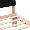 vidaXL Cadre de lit avec t&ecirc;te de lit rembourr&eacute;e Marron 100 x 200 cm