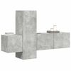 vidaXL Ensemble de meubles TV 3 pcs Gris b&eacute;ton Bois d'ing&eacute;nierie