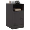 vidaXL Tables de chevet 2 pcs noir 34,5x39x62 cm acier