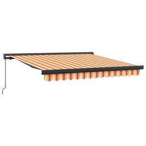 vidaXL Auvent r&eacute;tractable Jaune et Orange 300 x 250 cm