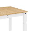 vidaXL Table &agrave; manger Corona blanc 160x80x75 cm bois massif de pin