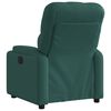 vidaXL Fauteuil inclinable Vert fonc&eacute; Tissu