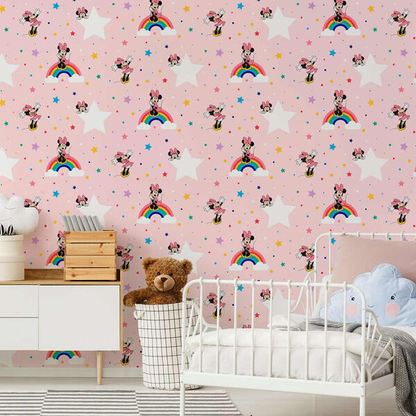 Noordwand Papier peint Kids @ Home Rainbow Minnie Rose