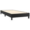 vidaXL Sommier &agrave; lattes de lit avec matelas Noir 90x200 cm Similicuir