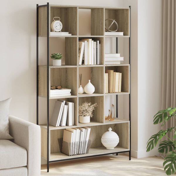 vidaXL Biblioth&egrave;que ch&ecirc;ne sonoma 102x28x172 cm bois d'ing&eacute;nierie