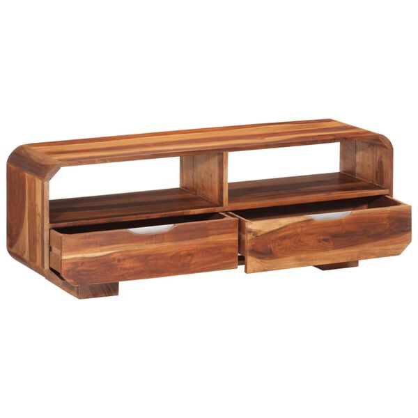 vidaXL Meuble TV 110x30x40 cm Bois d'acacia massif