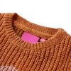 Pull-over tricoté pour enfants cognac 140