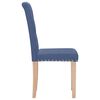 vidaXL Chaises &agrave; manger lot de 4 bleu tissu