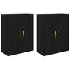 vidaXL Meuble mural 2 pc Ch&ecirc;ne noir 69,5 x 34 x 90 cm