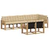 vidaXL Ensemble de canap&eacute;s d'ext&eacute;rieur 8 pc Blanc et Beige