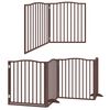 vidaXL Barri&egrave;re pour chien porte pliable 12 panneaux bois de peuplier