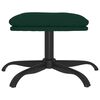 vidaXL Repose-pied Vert fonc&eacute; 60x60x36 cm Velours