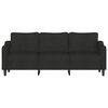 vidaXL Canap&eacute; &agrave; 3 places Noir 210 cm Tissu