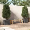 vidaXL Jardini&egrave;res 2 pcs Gris 50x50x50 cm Bois de pin massif