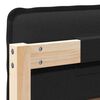 vidaXL T&ecirc;te de lit capitonn&eacute;e Naturel et Noir 80 cm Pin massif