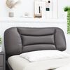 vidaXL Coussin de t&ecirc;te de lit Hvar gris 100 cm similicuir