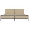 vidaXL Cadre de lit sans matelas ch&ecirc;ne sonoma 135x190 cm