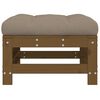 vidaXL Repose-pieds de jardin avec coussins lot de 2 marron miel