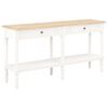 vidaXL table avec tiroir Blanc bois