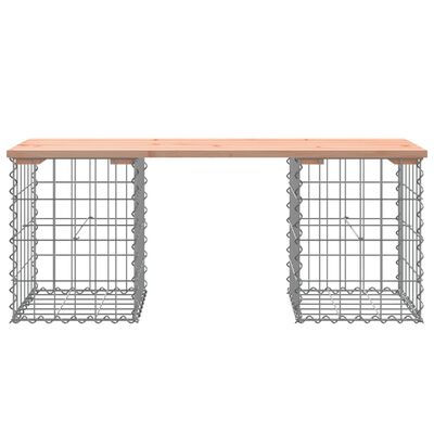 vidaXL Banc de jardin design gabion 103x31x42cm bois massif de douglas