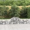vidaXL Paniers à gabions arqués 6 pcs 200x50x40/60 cm fer galvanisé