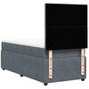 vidaXL Sommier &agrave; lattes de lit avec matelas Gris fonc&eacute; 100x200 cm