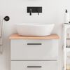 vidaXL Comptoir de salle de bain marron clair 60x60x2 cm bois trait&eacute;