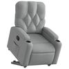 vidaXL Fauteuil inclinable Gris clair Tissu