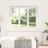 vidaXL Store de Fen&ecirc;tre avec des rideaux Blanc Aluminium