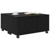 vidaXL Table basse Ch&ecirc;ne noir 75 x 75 x 38 cm Bois d'ing&eacute;nierie