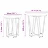 vidaXL Ensemble de tables d'appoint 2 pcs Bois ancien et noir
