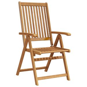 vidaXL Chaises pliantes 3 pi&egrave;ces en bois d'acacia massif