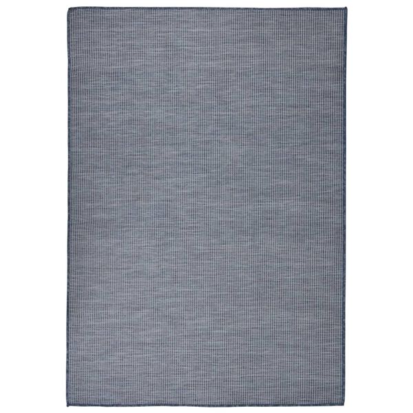 vidaXL Tapis &agrave; tissage plat d'ext&eacute;rieur 160x230 cm Bleu