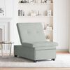 vidaXL Canap&eacute;-Lit Gris clair 194 x 67 x 82 cm Velours