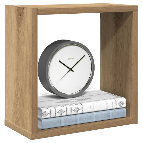 vidaXL &Eacute;tag&egrave;res cube murales 6 pcs ch&ecirc;ne artisanal bois d'ing&eacute;nierie
