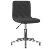 vidaXL Chaises pivotantes &agrave; manger lot de 4 noir velours
