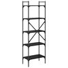 vidaXL Biblioth&egrave;que Ch&ecirc;ne noir 56 x 32 x 174 cm Bois d'ing&eacute;nierie