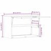 vidaXL Armoire murale pour garage Anthracite 80 x 40 x 53 cm