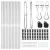 vidaXL Poteau de cl&ocirc;ture. 13 pcs Argent&eacute; Acier