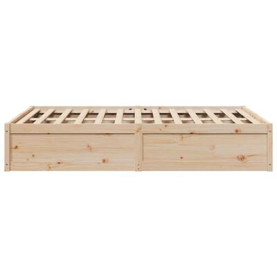 vidaXL Cadre de lit sans matelas 140x190 cm bois de pin massif