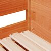 vidaXL Lit de jour et lit gigogne sans matelas 90x190 cm bois massif