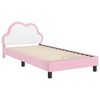 vidaXL Cadre de lit avec t&ecirc;te de lit Rose 80 x 200 cm PU