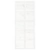 vidaXL Porte de grange Blanc 90x1,8x214 cm Bois massif de pin