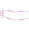 vidaXL Cadre de lit avec matelas avec matelas 2 pcs Gris PVC