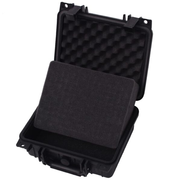 vidaXL Boîte de protection pour équipement 27 x 24,6 x 12,4 cm noir