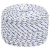 vidaXL Corde de bateau Blanc 10 mm 25 m Polypropyl&egrave;ne