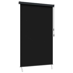 vidaXL Store enrouleur Noir 180 x 250 cm Tissu et Aluminium